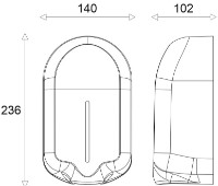 Дозатор жидкого мыла Uniplast KW-7201 Black фото №2 — интернет-магазин Desire.md