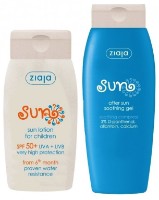 Защита от солнца для детей Ziaja Sun Lotion SPF50 125ml + After Sun Gel 200ml