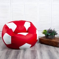 Fotoliu puf BeanBag Ares XL Красный/Белый imaginea #2 — magazin online Desire.md