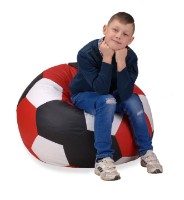 Fotoliu puf BeanBag Ares XL Красный/Белый/Чёрный imaginea #2 — magazin online Desire.md