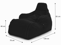 Fotoliu puf BeanBag GigaByte Оксфорда XXL Белый imaginea #5 — magazin online Desire.md