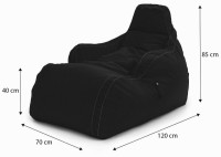 Кресло-мешок BeanBag GigaByte Оксфорд XXL Оранжевый фото №6 — интернет-магазин Desire.md