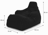 Fotoliu puf BeanBag GigaByte Оксфорд XXL Фиолетовый imaginea #6 — magazin online Desire.md