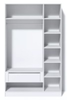 Шкаф Fabrik Home Hardy 3 двери Глянец Серый МДФ фото №3 — интернет-магазин Desire.md