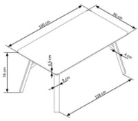 Masă pentru bucătărie Halmar Halifax imaginea #2 — magazin online Desire.md