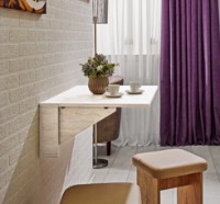 Masă pentru bucătărie Ambianta Tina Alb Samoa