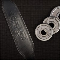 Centură pentru atletică Gaspari Nutrition Leather Belt L Black