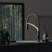 Baterie bucătărie Rubineta Ultima-50 BK/RG (UL500638) imaginea #3 — magazin online Desire.md