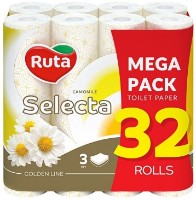 Hârtie igienica Ruta Selecta 3 plies 32 rolls Chamomile imaginea #1 — magazin online Desire.md
