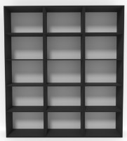 Стеллаж Smartex Box Set 600 3x5 Чёрный фото №2 — интернет-магазин Desire.md