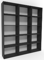 Стеллаж Smartex Box Set 600 3x5 Чёрный фото №3 — интернет-магазин Desire.md