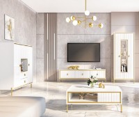 Шкаф КМК Люксор МН-042-03 Белый/Белый Глянец фото №3 — интернет-магазин Desire.md