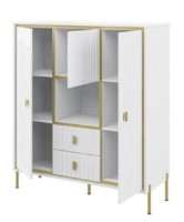 Шкаф КМК Люксор МН-042-03 Белый/Белый Глянец фото №2 — интернет-магазин Desire.md