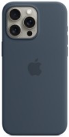 Husa de protecție Apple iPhone 15 Pro Silicone Case with MagSafe Storm Blue imaginea #1 — magazin online Desire.md