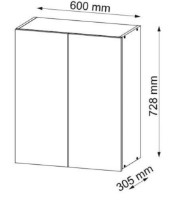 Bucatarie modulara Sokme Софт 60В Votan/Alb imaginea #2 — magazin online Desire.md