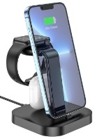 Încărcător Hoco CW43 Graceful 3-in-1 Black imaginea #2 — magazin online Desire.md