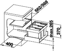 Урна Blanco Flexon II XL 60/3 (521472) фото №2 — интернет-магазин Desire.md