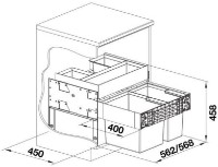 Coș de gunoi Blanco Select 60/2 Orga (526208) imaginea #2 — magazin online Desire.md