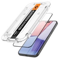 Sticlă de protecție pentru smartphone Spigen iPhone 15 EZ FIT Tempered Glass Black imaginea #2 — magazin online Desire.md