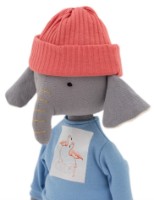 Jucărie de pluș Orange Toys Ali the Elephant: Blue Sweatshirt (CM04-14/S28) imaginea #4 — magazin online Desire.md