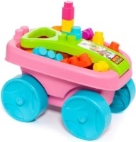 Set de construcție Molto Wagon Blocks Pink 23461