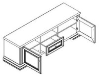 Тумба под ТВ Gerbor Вайт RTV 160 Серебристая сосна фото №2 — интернет-магазин Desire.md