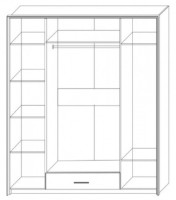 Шкаф Sokme Сара 4Д Пино Аврелио/Мадагаскар фото №2 — интернет-магазин Desire.md