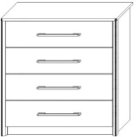 Comodă Sokme Сара 800 Пино Аврелио/Мадагаскар imaginea #3 — magazin online Desire.md