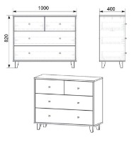 Комод Компанит 22 Нимфея Альба фото №2 — интернет-магазин Desire.md
