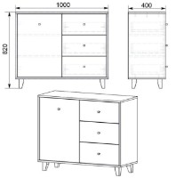 Комод Компанит 31 Нимфея Альба фото №2 — интернет-магазин Desire.md