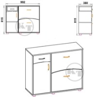 Rafturi pentru pantofi Компанит ТО-5 Н Wenge imaginea #2 — magazin online Desire.md