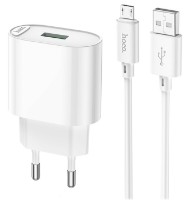 Încărcător Hoco C109A Fighter + Micro-USB White