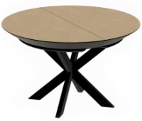 Masă pentru bucătărie Deco Nova Furnir Natural/Black Legs