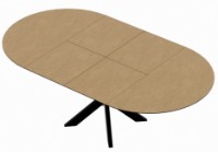 Masă pentru bucătărie Deco Nova Furnir Natural/Black Legs imaginea #5 — magazin online Desire.md