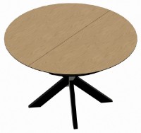 Masă pentru bucătărie Deco Nova Furnir Natural/Black Legs imaginea #6 — magazin online Desire.md