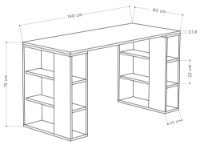 Masa de birou Showdeko Colmar (M.MS.12597.6) imaginea #2 — magazin online Desire.md