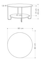Журнальный столик Showdeko Corro (M.SH.20963.4) фото №2 — интернет-магазин Desire.md