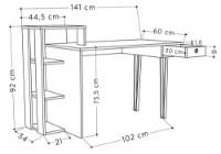 Masa de birou Showdeko Loyd (M.MS.22349.4) imaginea #3 — magazin online Desire.md