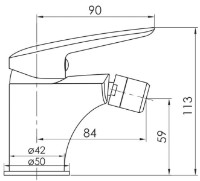Baterie pentru bideu Imprese Praha New 40030 imaginea #2 — magazin online Desire.md