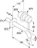 Смеситель для умывальника Kludi Bozz (382445376) фото №2 — интернет-магазин Desire.md
