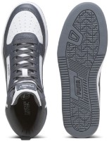 Bocanci pentru bărbați Puma Caven 2.0 Mid Puma White/Black/Strong Gray/Silver 40.5 imaginea #4 — magazin online Desire.md
