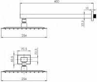 Cap de duș VOLLE Cascada R85 (1586.180105) imaginea #2 — magazin online Desire.md