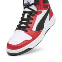 Bocanci pentru bărbați Puma Rebound v6 Puma White/Black/For All Time Red 40 imaginea #5 — magazin online Desire.md