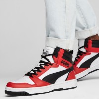 Bocanci pentru bărbați Puma Rebound v6 Puma White/Black/For All Time Red 40.5 imaginea #7 — magazin online Desire.md