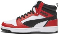 Bocanci pentru bărbați Puma Rebound v6 Puma White/Black/For All Time Red 45 imaginea #2 — magazin online Desire.md
