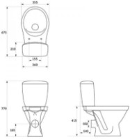 Vas WC Cersanit Cersania II Simple On Slim (108268) imaginea #3 — magazin online Desire.md