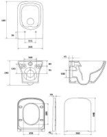 Vas WC Cersanit Larga Rimless Slim (113694) imaginea #2 — magazin online Desire.md