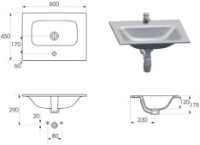 Lavoar Cersanit Moduo 60 (110174) imaginea #3 — magazin online Desire.md