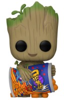 Figura Eroului Funko Pop I Am Groot: Groot With Cheese Puffs (70654)