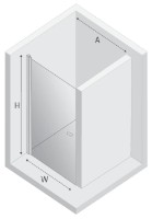 Душевая дверь New Trendy Superia Black D-0332A 80x195x6mm (18079) фото №2 — интернет-магазин Desire.md